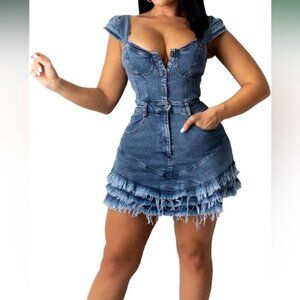 NWOT Western Denim Dress